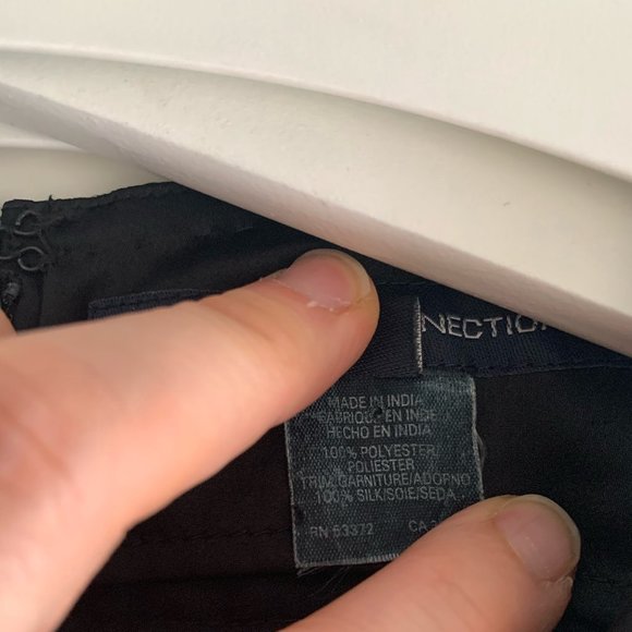 French Connection Silk Trim Ruffle Tank Top - Picture 4 of 7